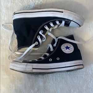 Black High Top Converse Sneakers